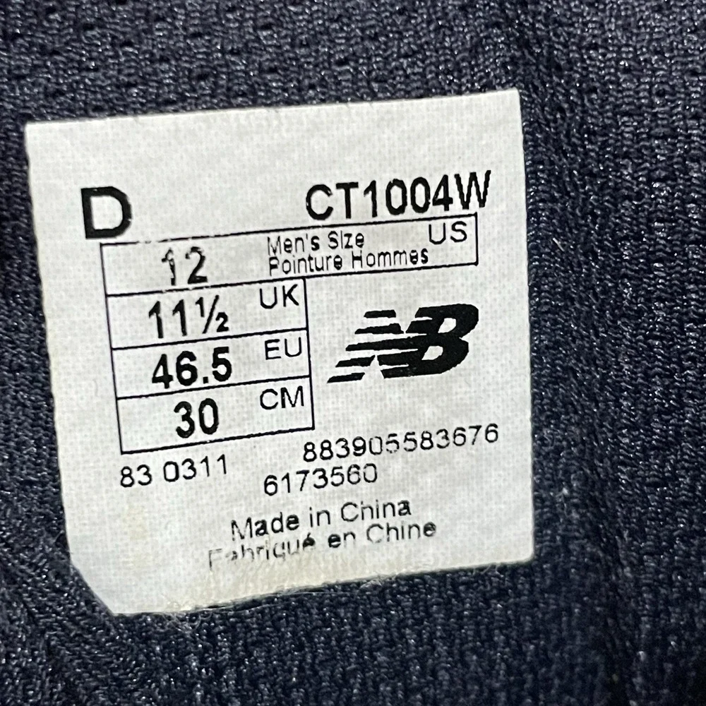 New‎ Balance 1004 Mens Size 12 D Model CT1004W White Gray
